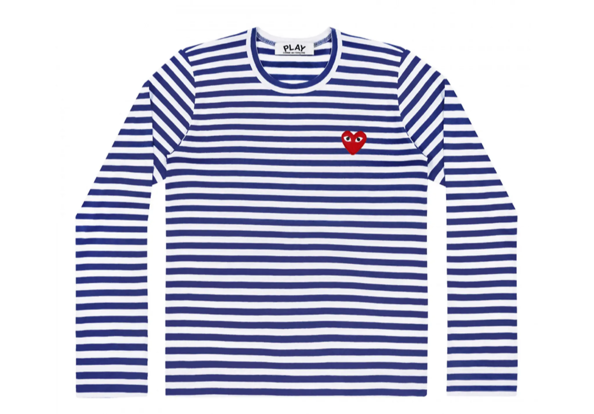 Comme Des Garçons Play Striped T-Shirt Women Blue
