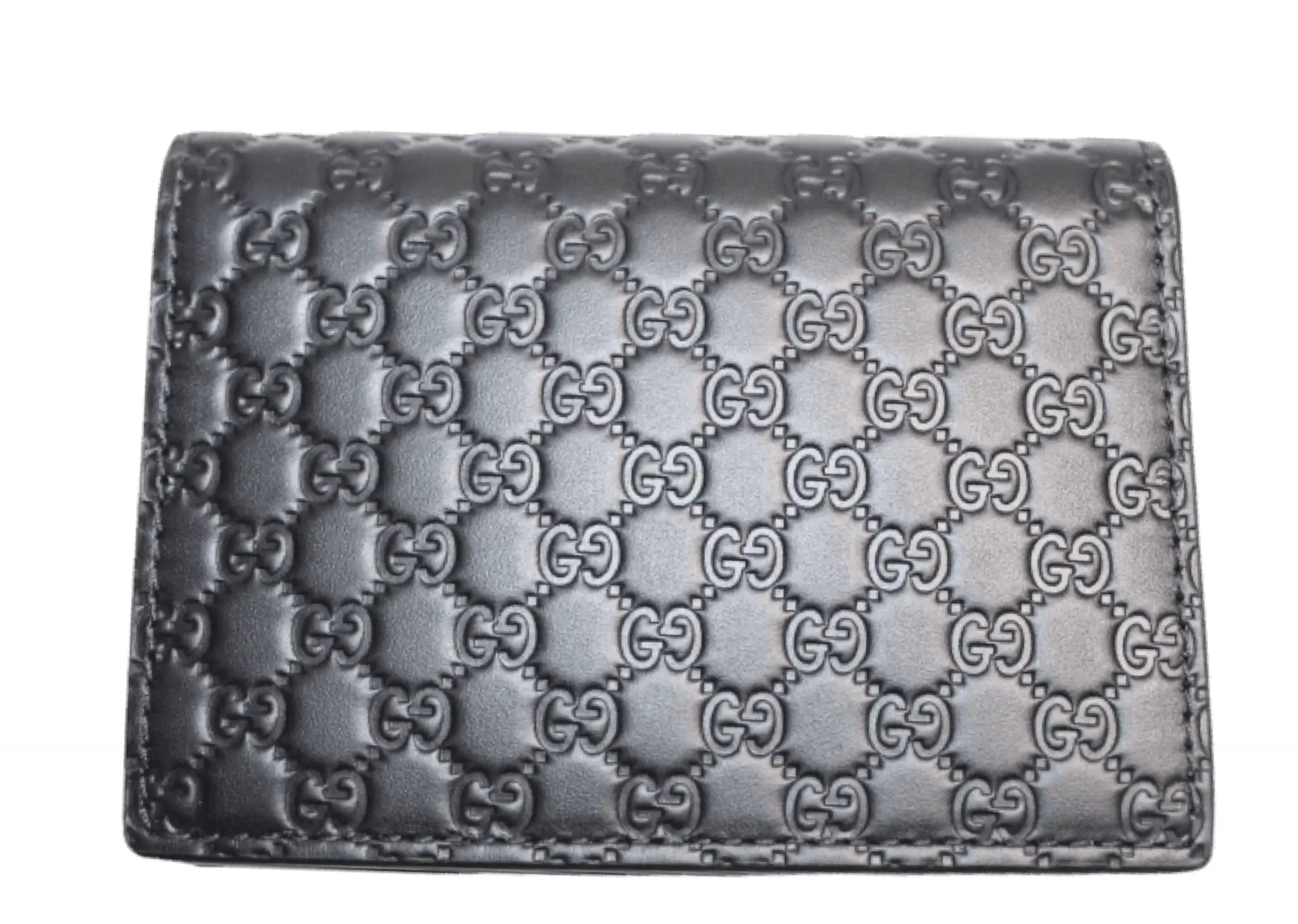 Guccissima Bifold Zipper Card Wallet