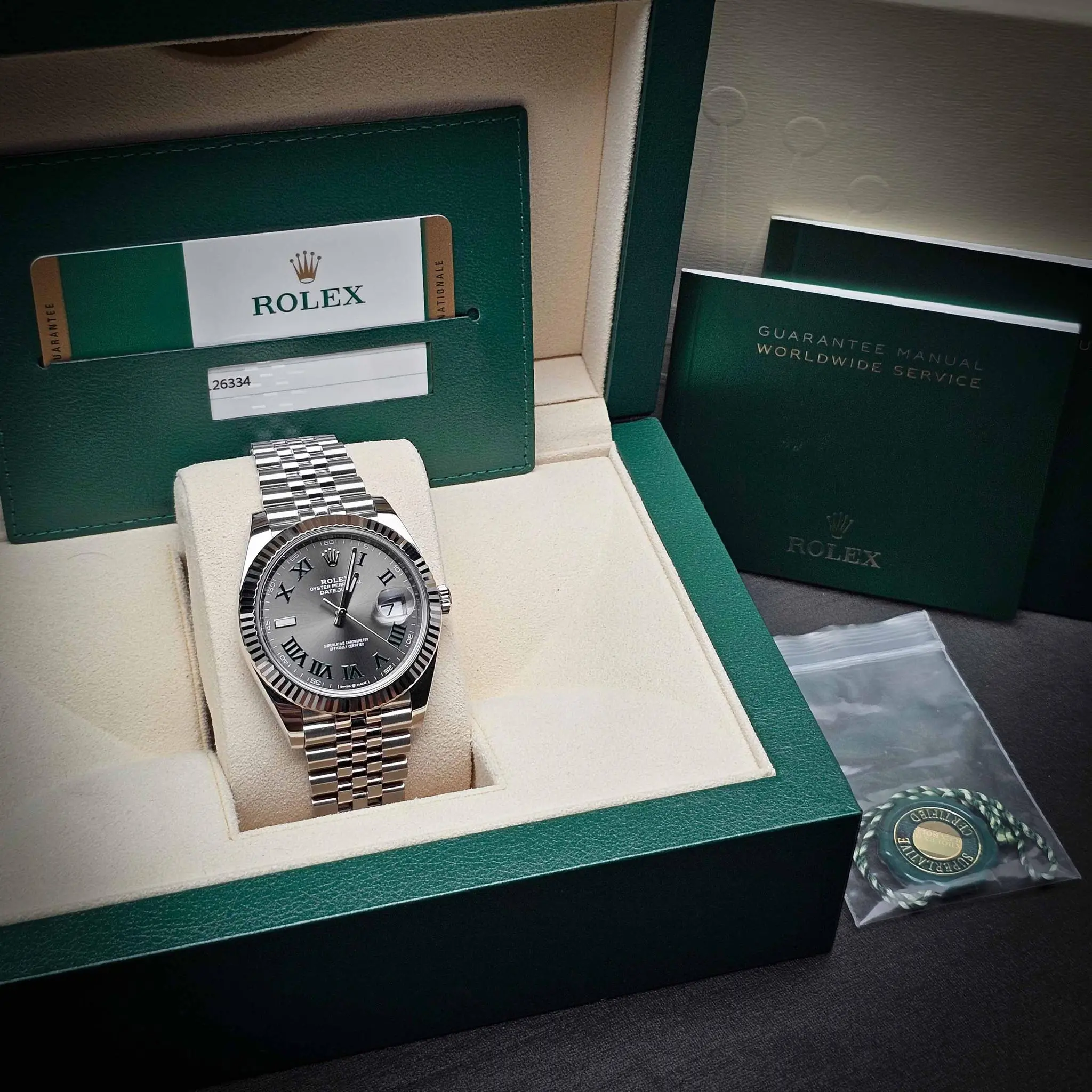 Rolex Datejust 41mm "Wimbledon" Ref : 126334 - photo 6