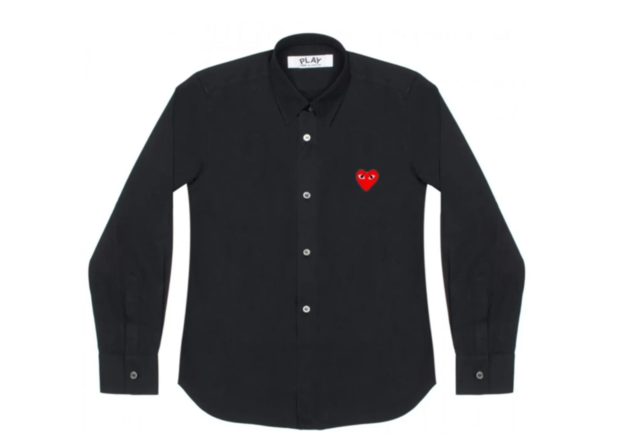 Comme Des Garçons Red Play Shirt Black