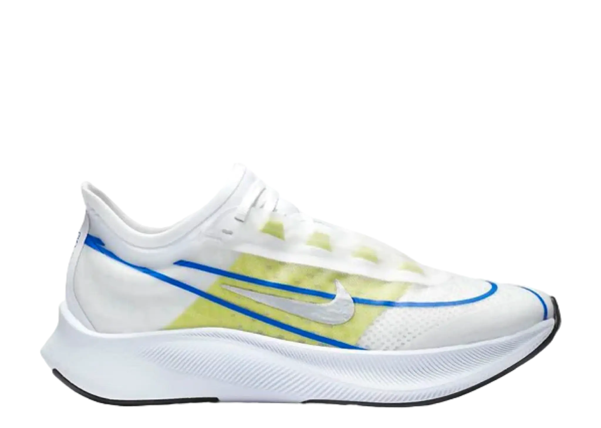 Nike Zoom Fly 3 White Silver Blue Lime (Women's)