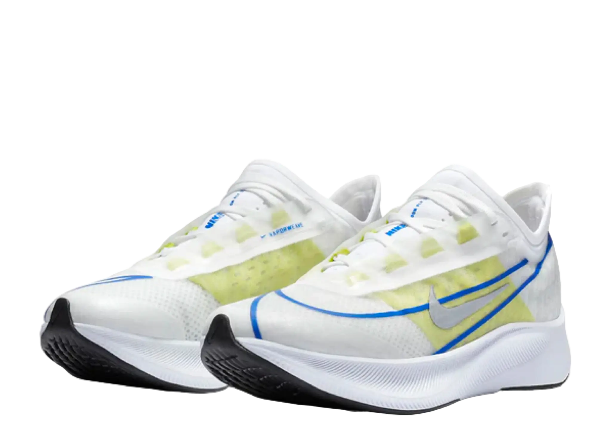 Nike Zoom Fly 3 White Silver Blue Lime (Women's) - photo 2