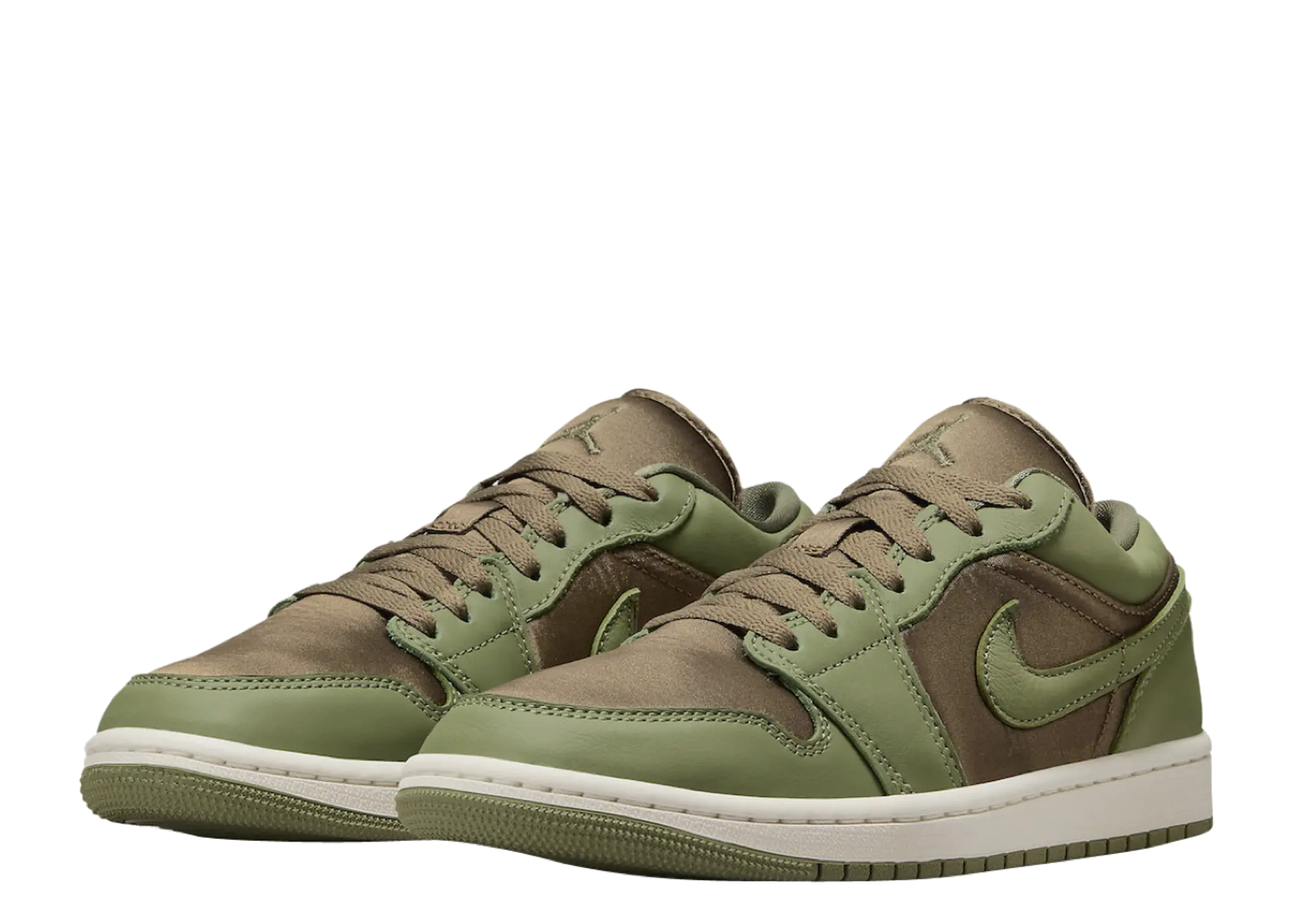 Air Jordan 1 Low SE Brown Kelp Sky J Light Olive (Women's) - photo 2