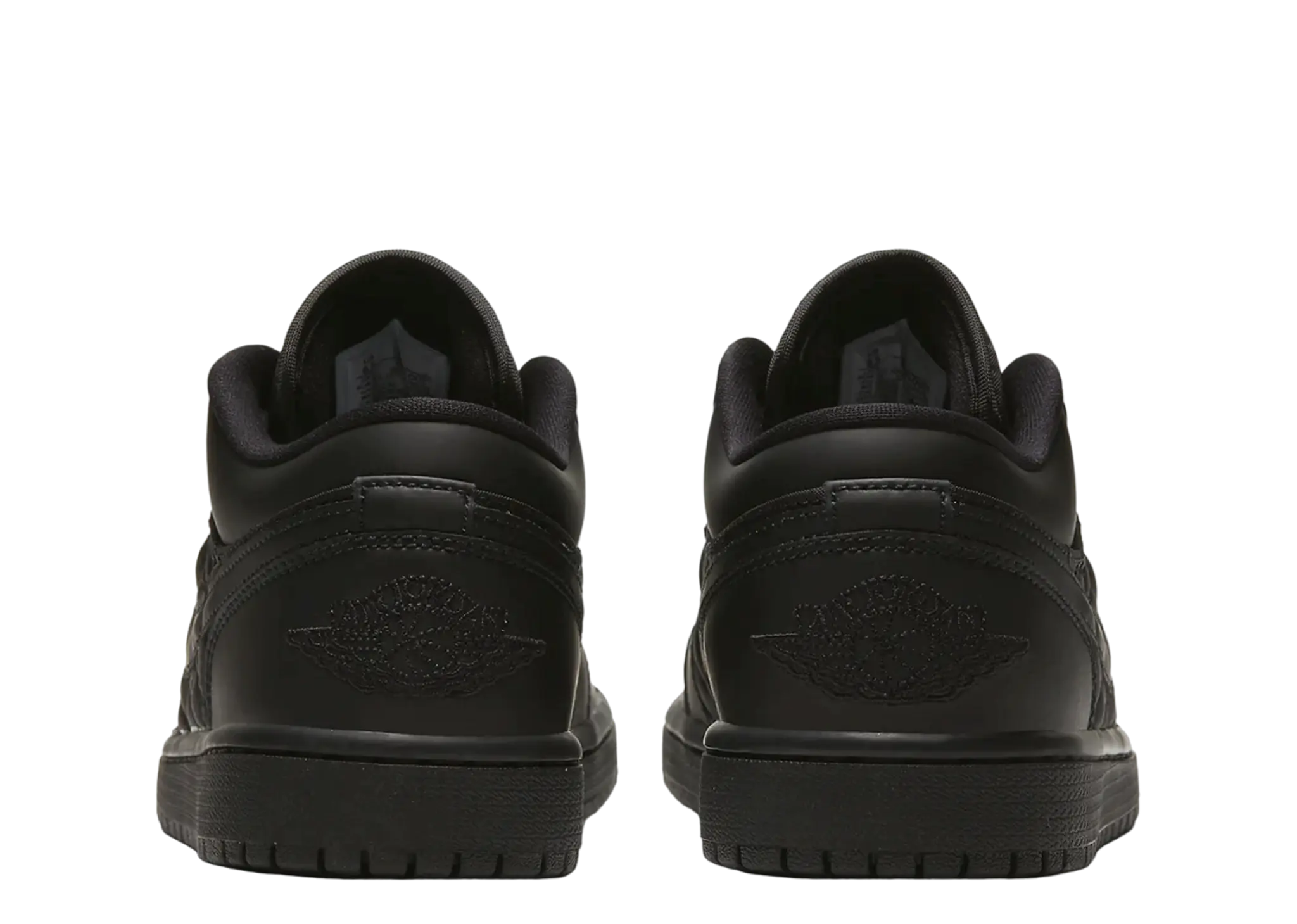 Air Jordan 1 Low Triple Black Quilted (Women's) - photo 3