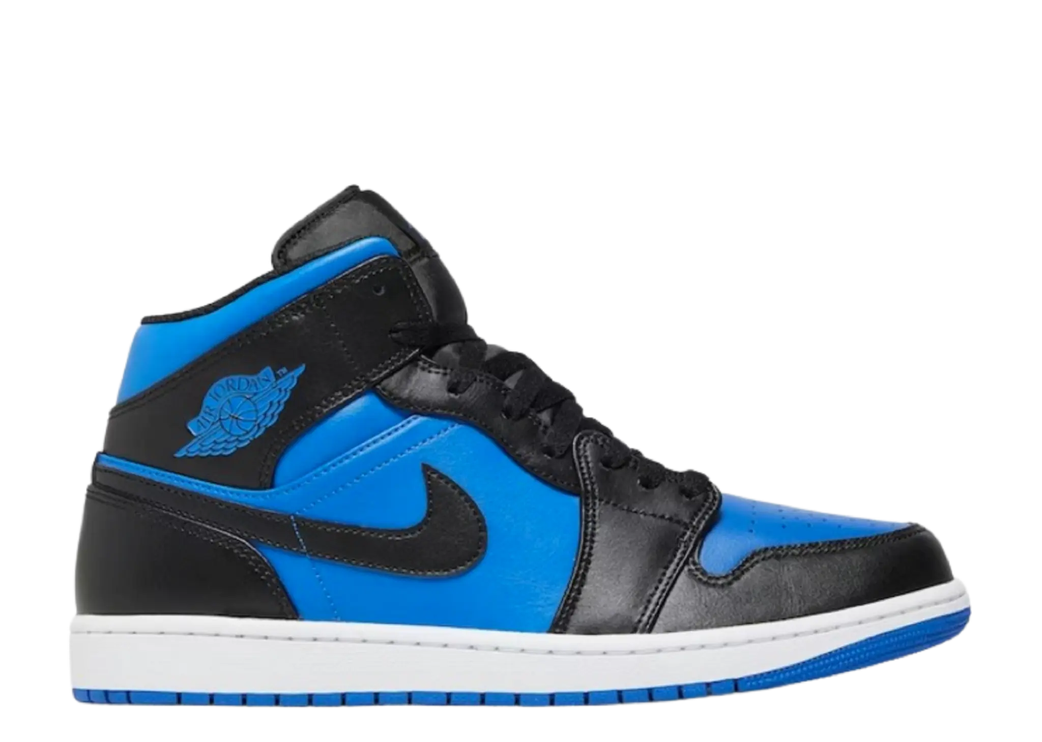 Jordan 1 Mid Black Royal Blue