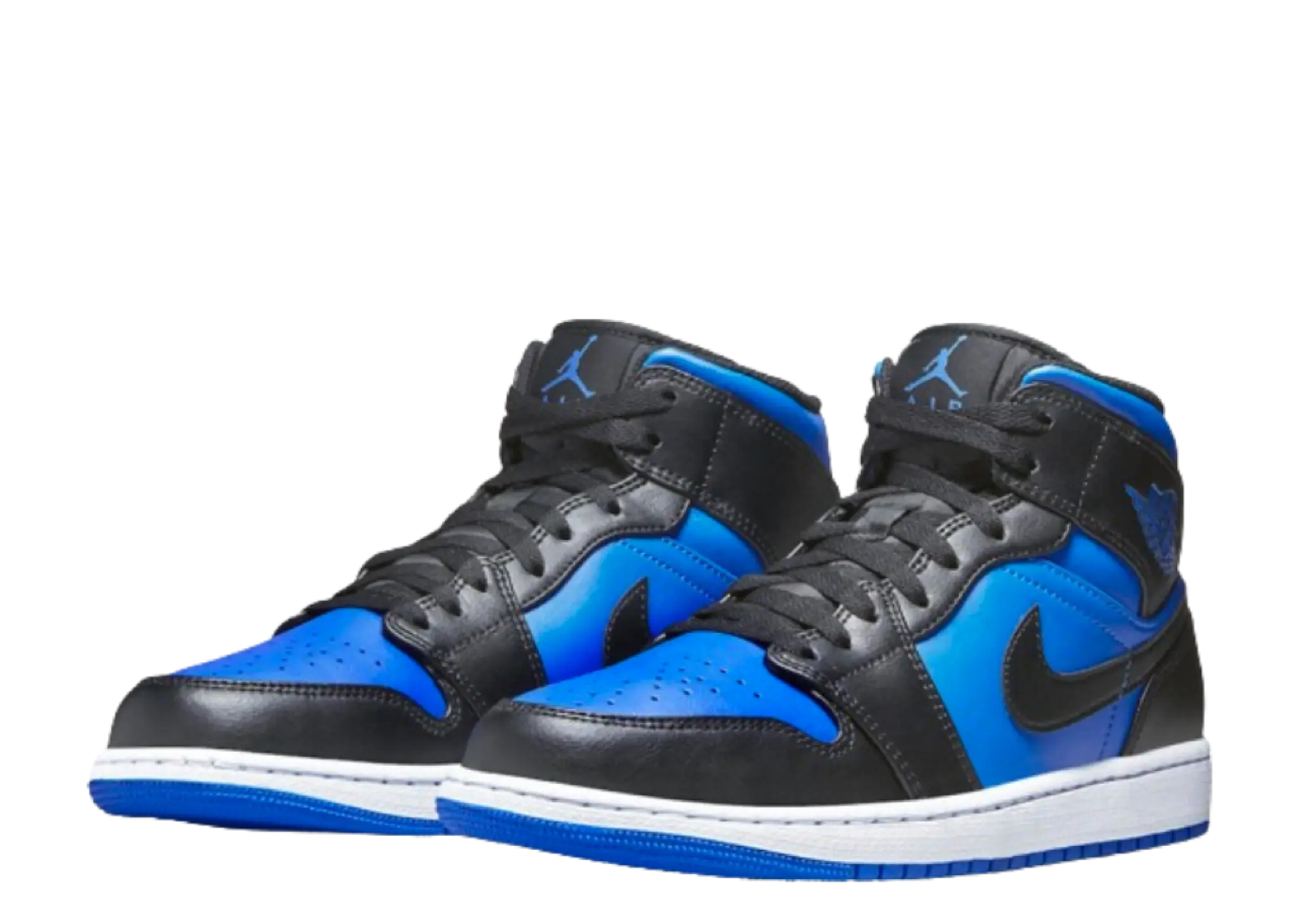 Jordan 1 Mid Black Royal Blue - photo 2