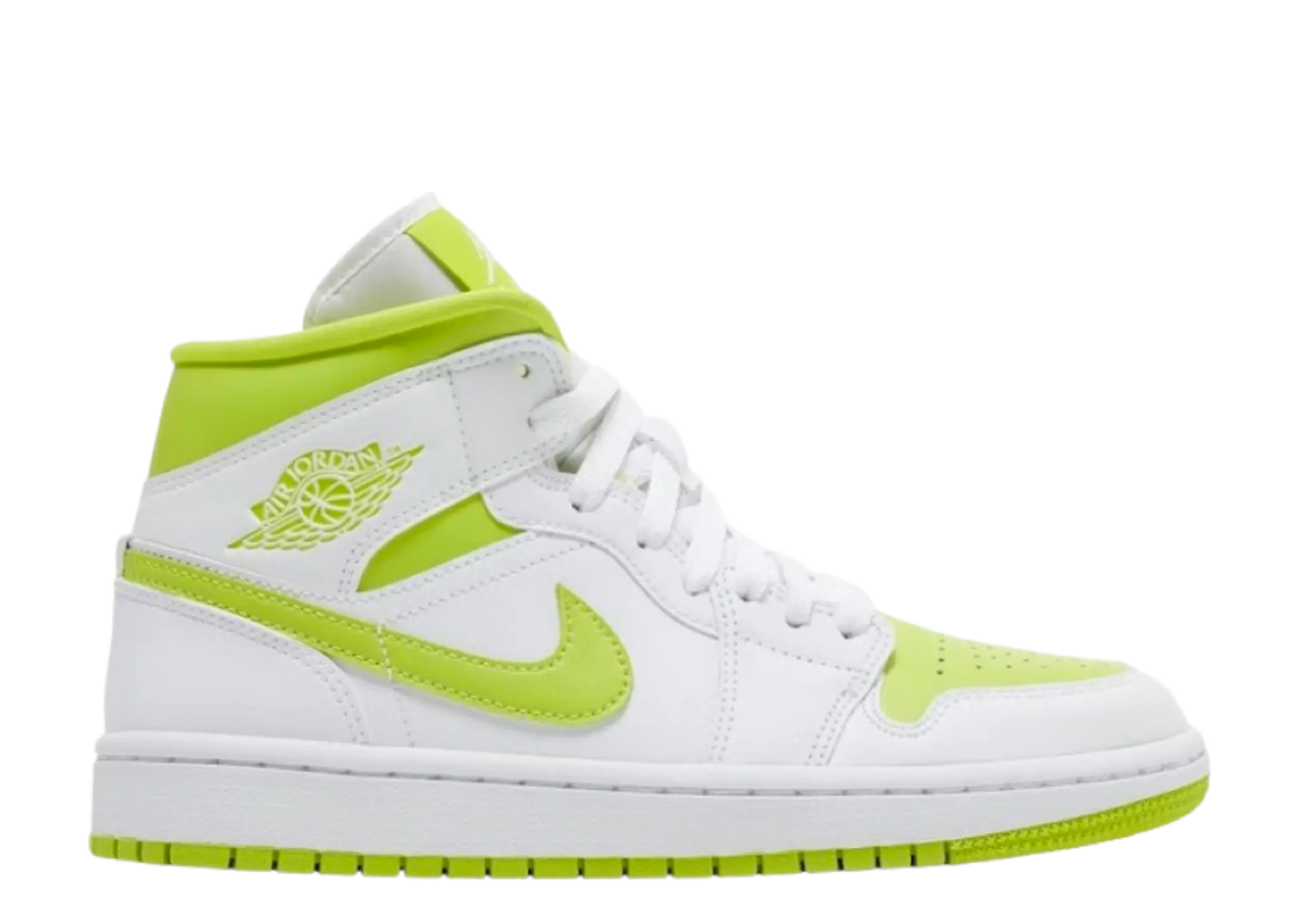 Jordan 1 Mid White Lime (Women's)