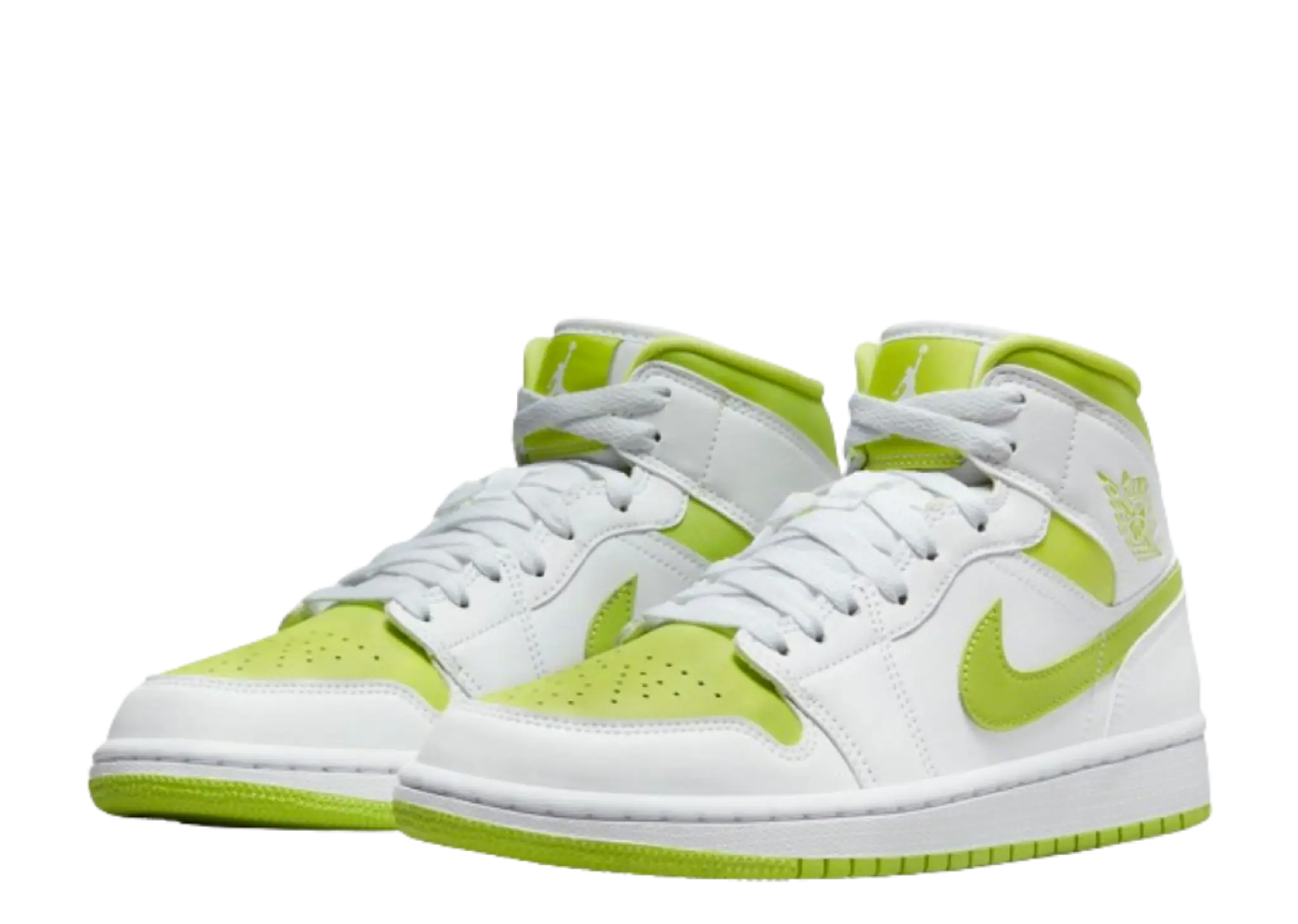 Jordan 1 Mid White Lime (Women's) - photo 2