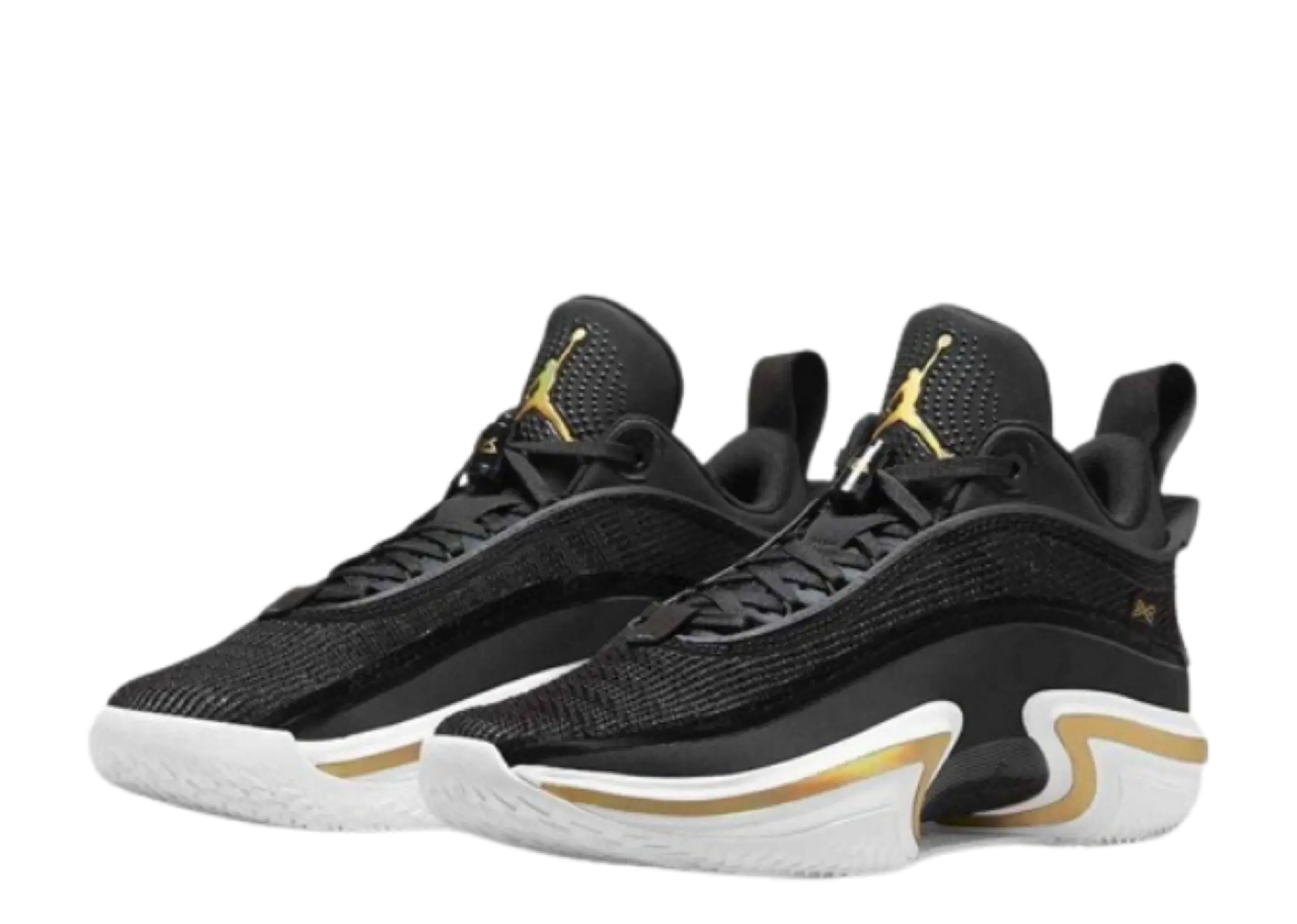 Jordan 36 Low PF Black Gold (White Sole) - photo 2