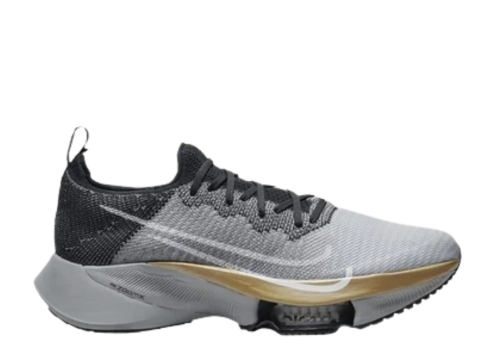 Nike Air Zoom Tempo Next% Flyknit Wolf Grey Metallic Gold Coin