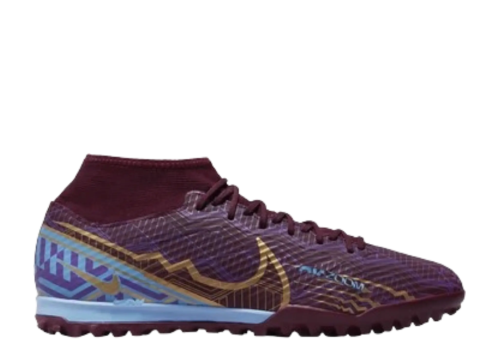 Nike Kylian Mbappé x Zoom Mercurial Superfly 9 Academy TF Dark Beetroot