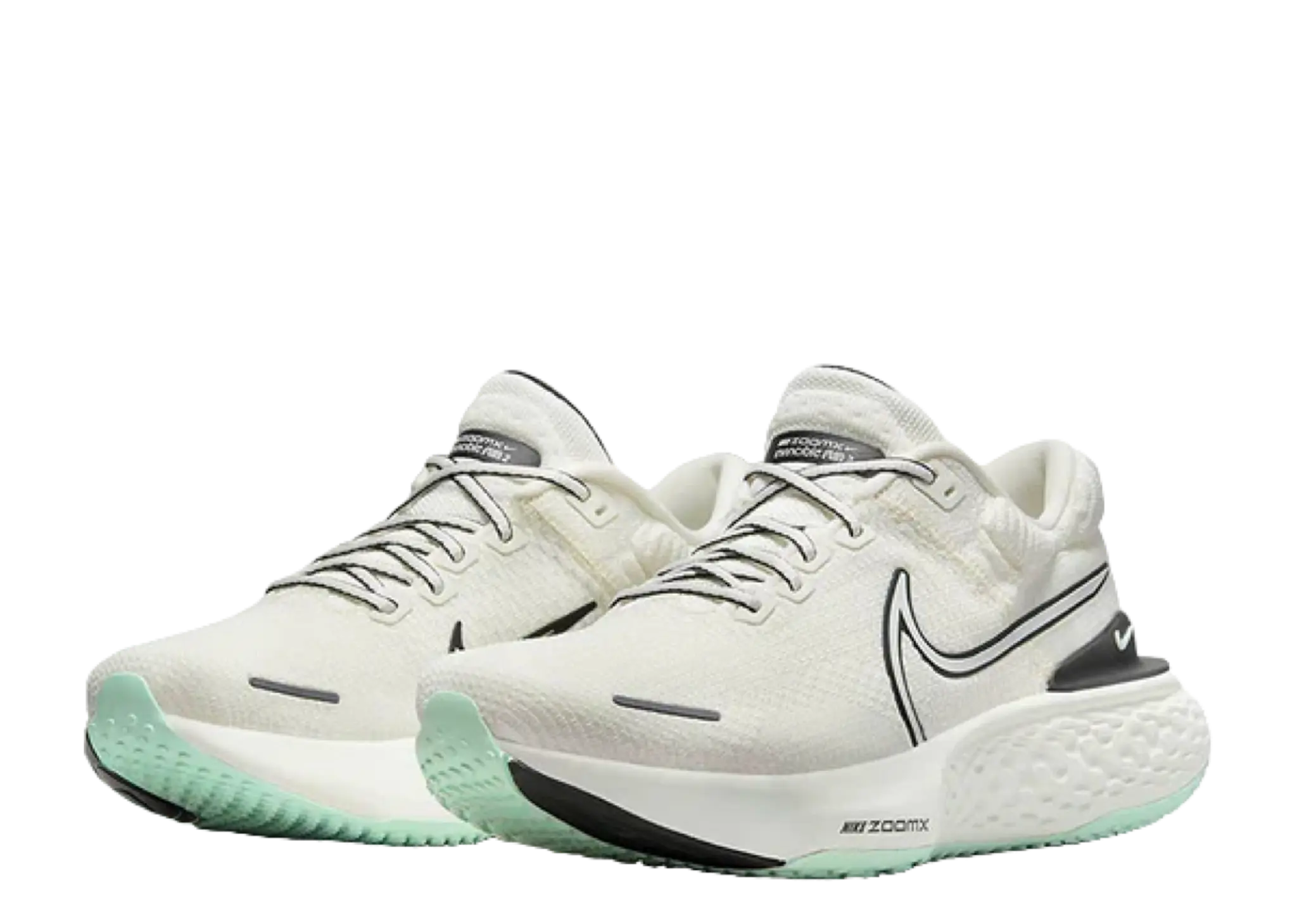 Nike ZoomX Invincible Run Flyknit 2 Sail Black Mint Foam - photo 2