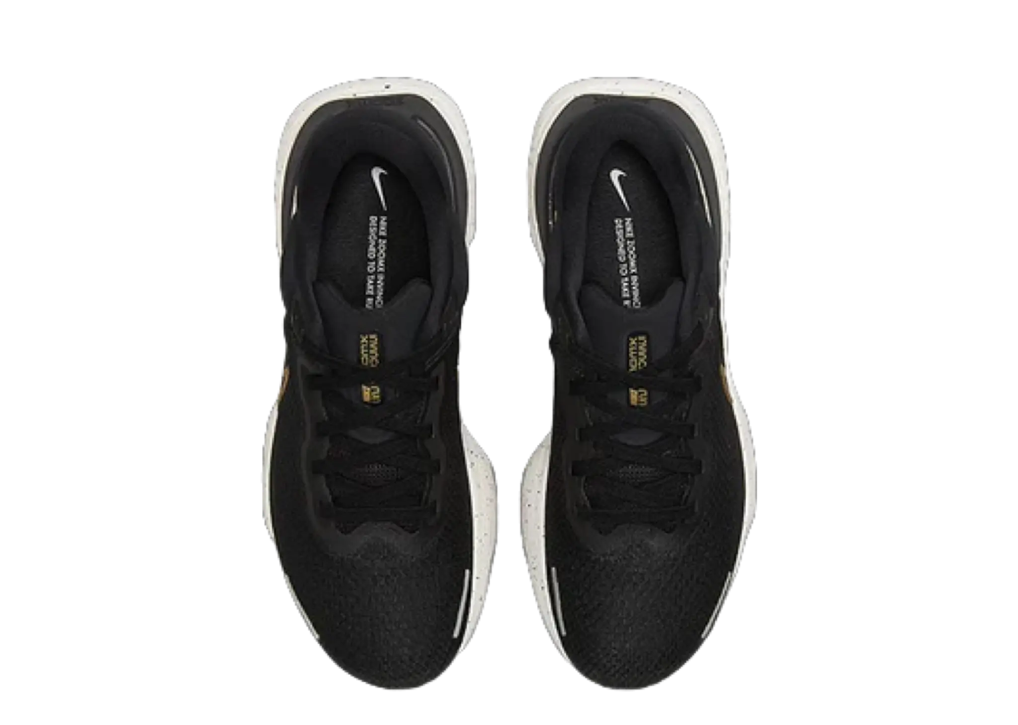 Nike ZoomX Invincible Run Flyknit Black Metallic Gold - photo 3