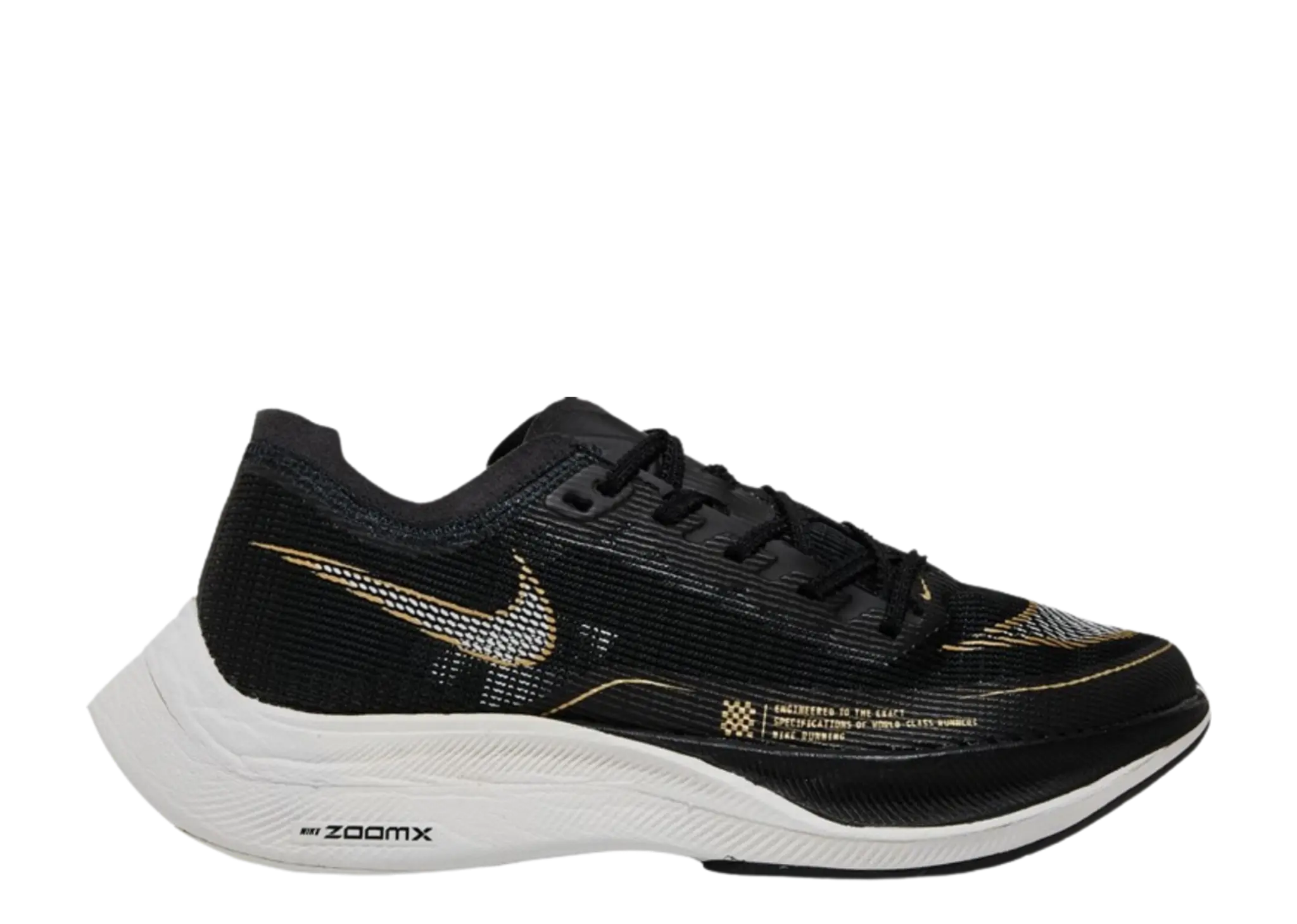 Nike ZoomX Vaporfly NEXT% 2 Black Metallic Gold Coin (Women's)