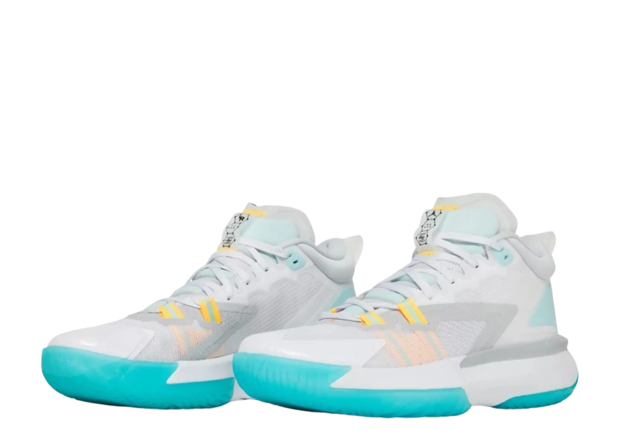 Air Jordan Zion 1 PF White Dynamic Turquoise - photo 2