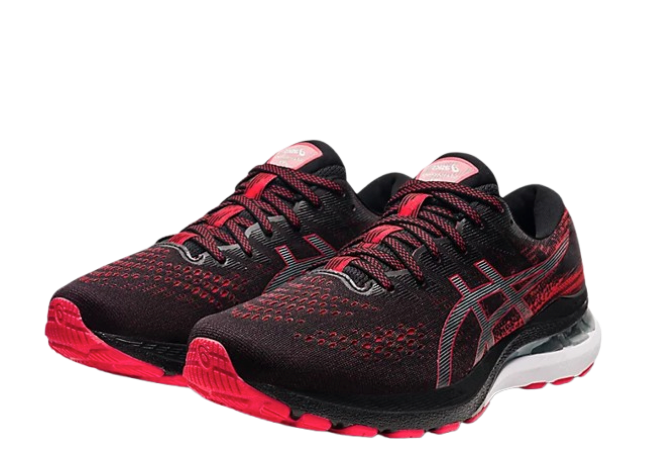 ASICS Gel-Kayano 28 2 E Wide Black Electric Red - photo 2