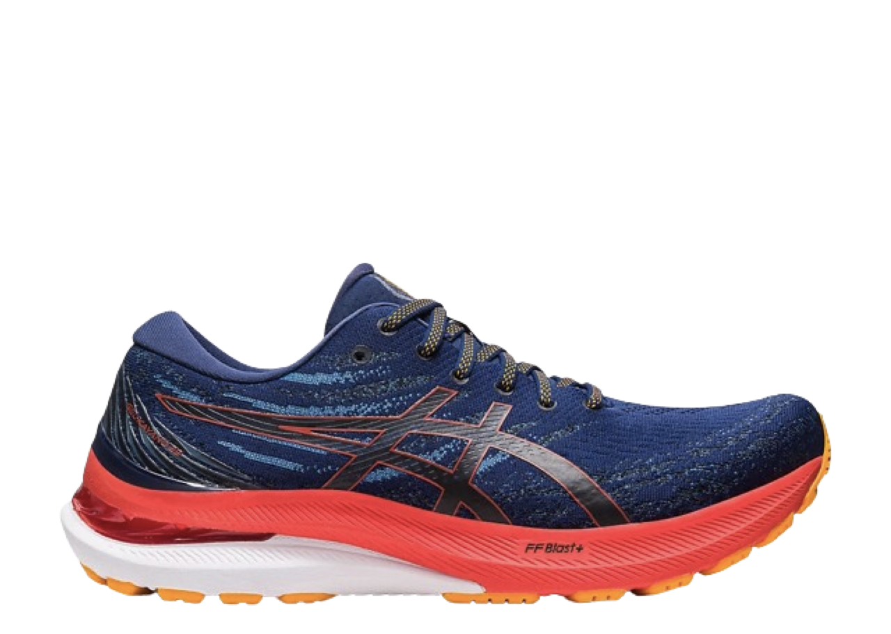 ASICS Gel Kayano 29 2E Wide Deep Ocean Cherry Tomato