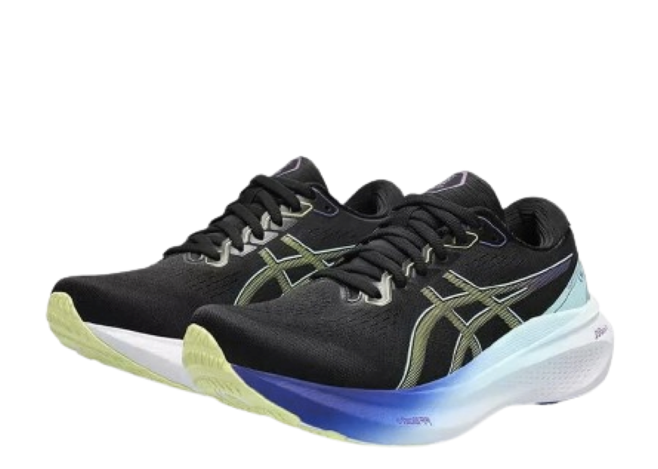 ASICS Gel Kayano 30 Black Blue Glow Yellow (Women's) - photo 2