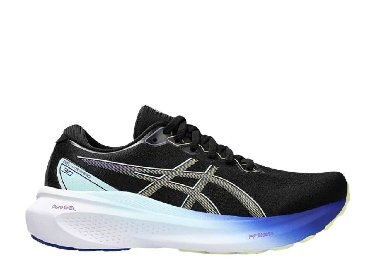 ASICS Gel Kayano 30 Wide Black Glow Yellow (Women's)
