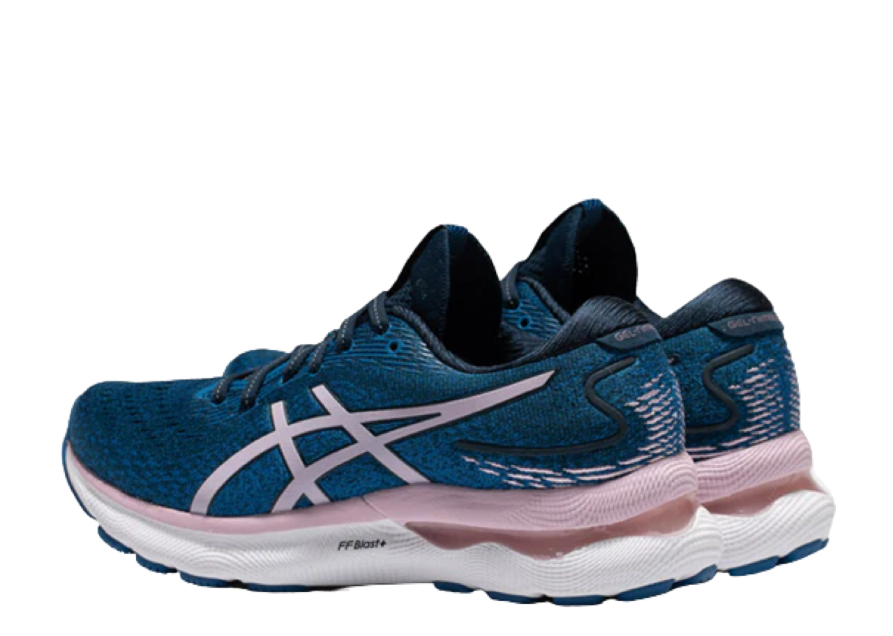 ASICS Gel-Nimbus 24 Wide French Blue Barely Rose (Women's) - photo 2