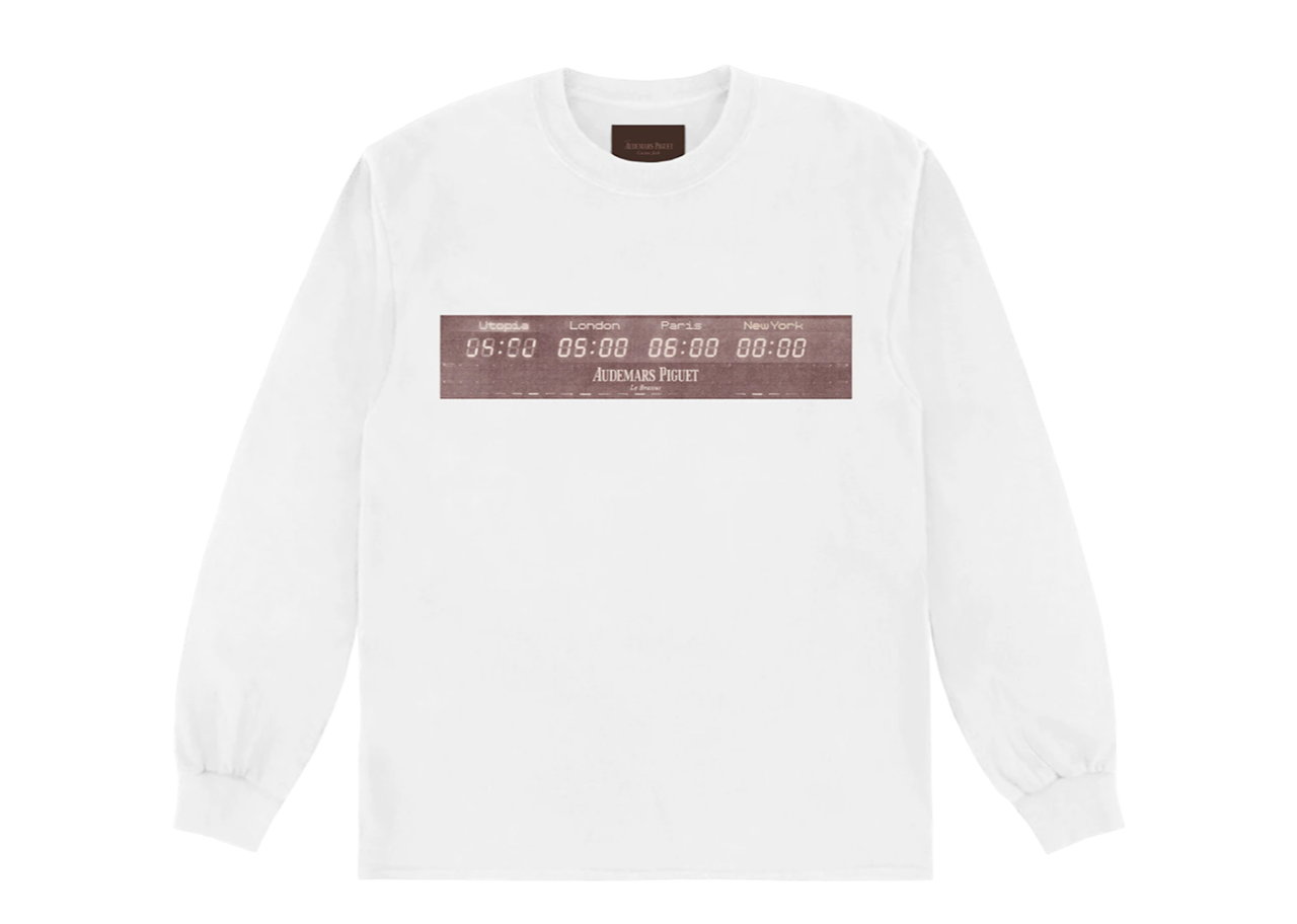 Travis Scott Cactus Jack x Audemars Piguet Utopia Long Sleeve Tee White