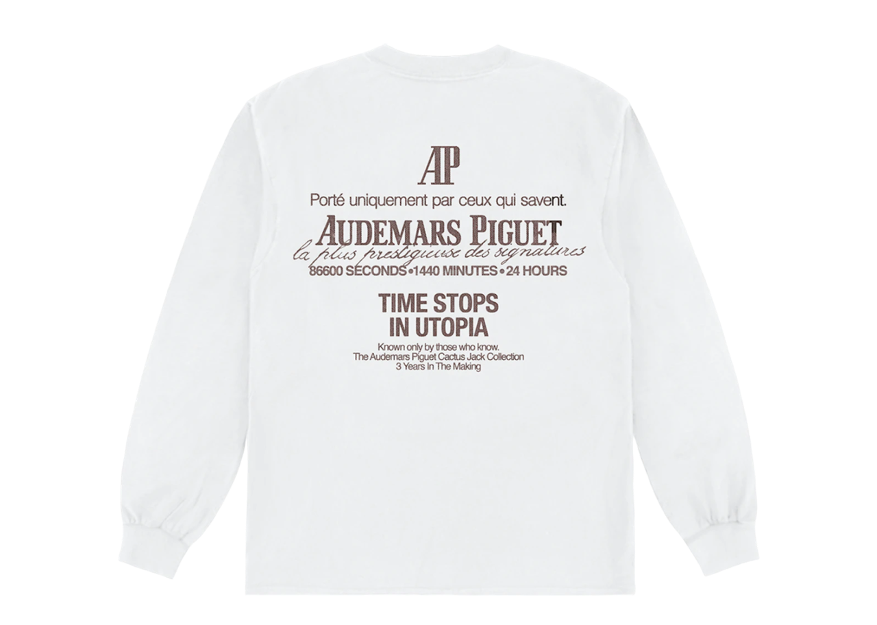 Travis Scott Cactus Jack x Audemars Piguet Utopia Long Sleeve Tee White - photo 2
