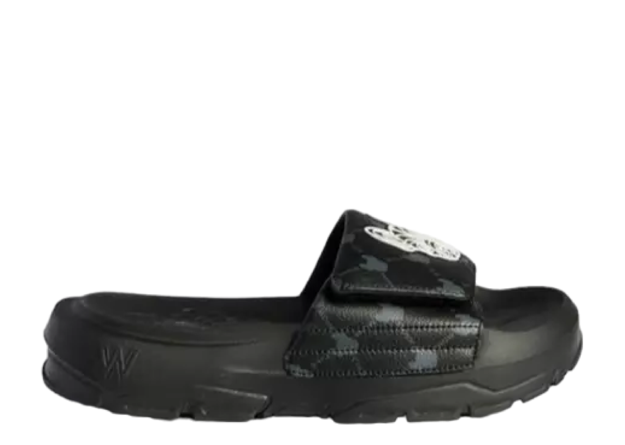 Lifework Space Run Monogram Slide Pattern Black