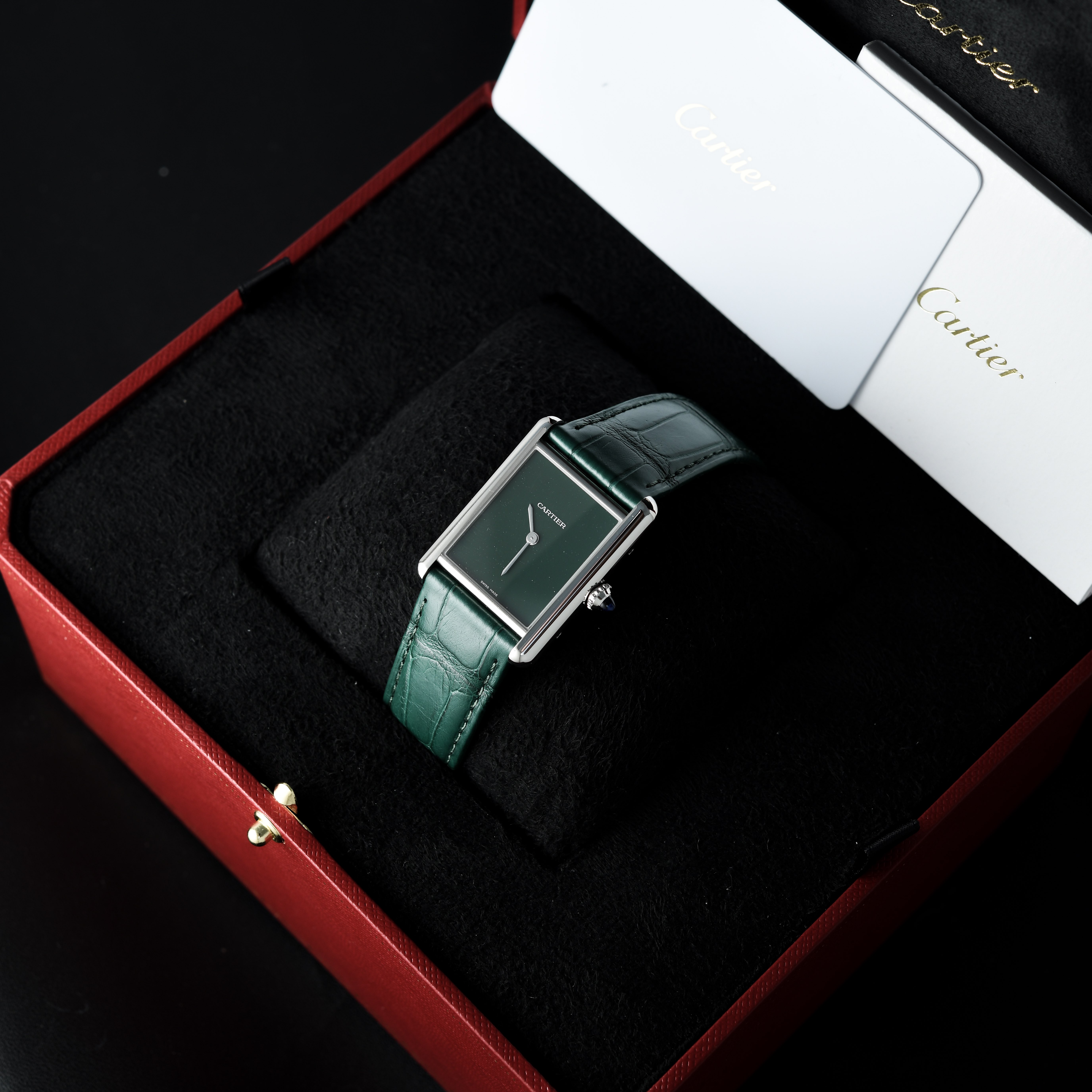 Cartier Tank Must De Large Green Ref: Wsta0056 - photo 3