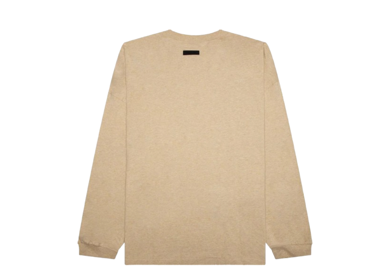 Fear of God Essentials Long-Sleeve Tee Gold Heather - photo 2