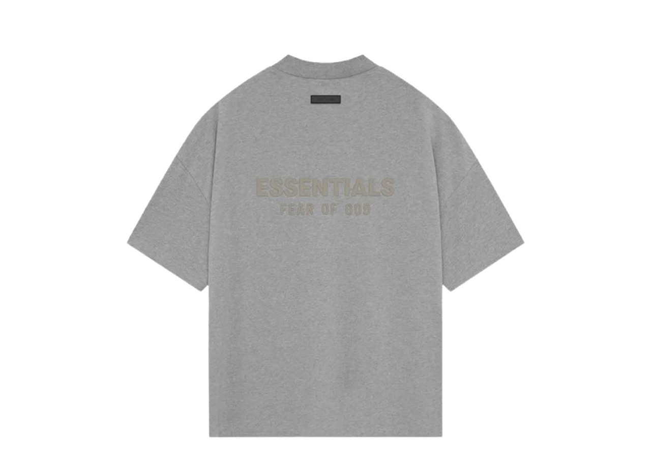 Fear of God Essentials V Neck T-Shirt Dark Heather Oatmeal - photo 2