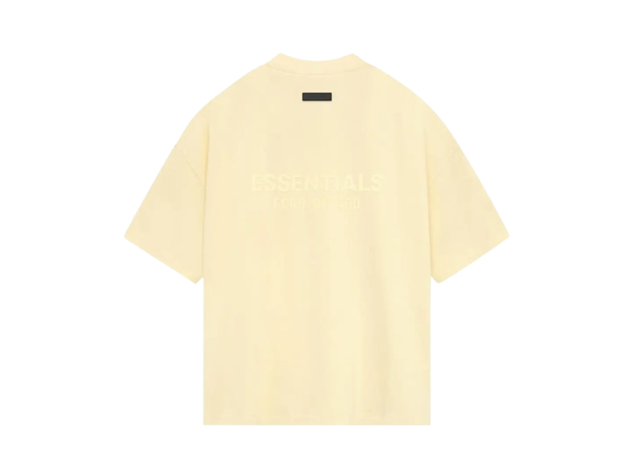 Fear of God Essentials V Neck T-Shirt Garden Yellow - photo 2