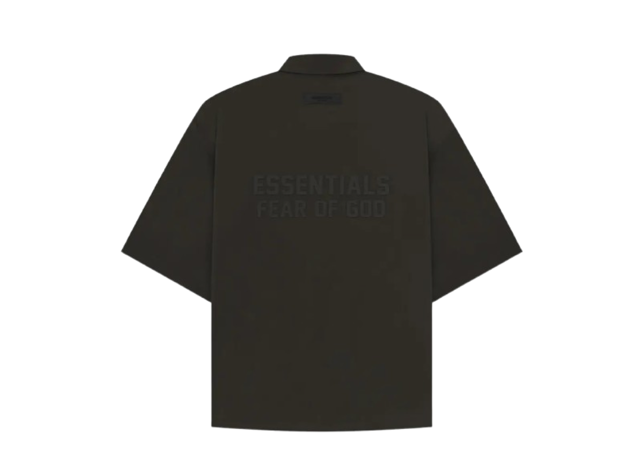 Fear of God Essentials Short-Sleeve Nylon Shirt 'Off Black' - photo 2