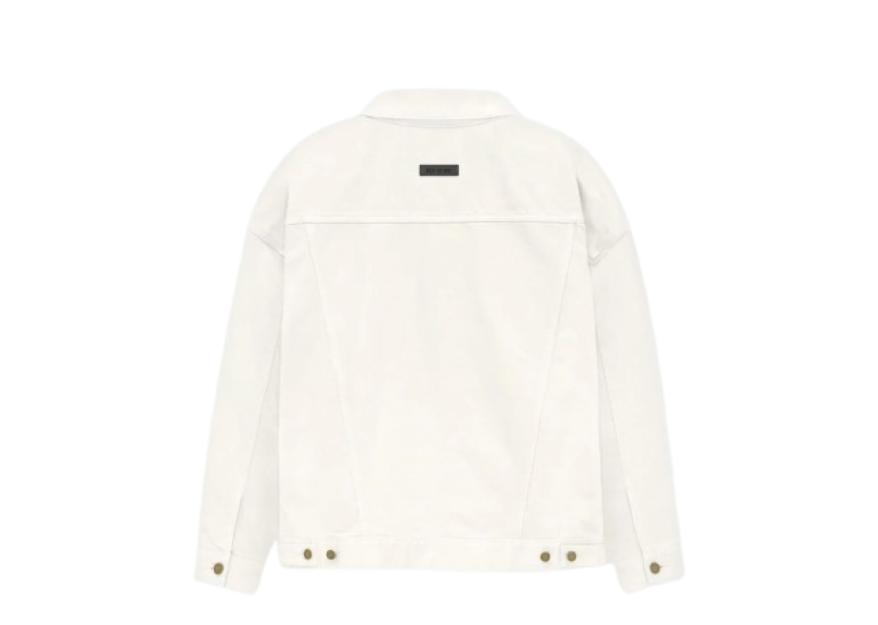 Fear of God Essentials Denim Jacket 'Cloud Dancer' - photo 2