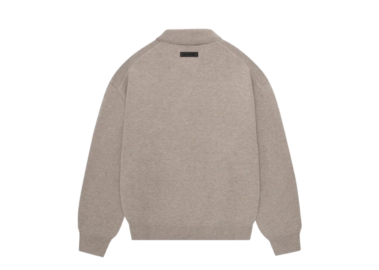 Fear of God Essentials Knit Polo Core Heather - photo 2