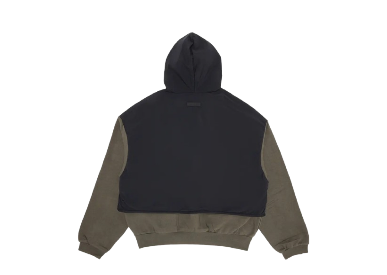 Fear of God Essentials Nylon Fleece Hooded Sweater Ink/Jet Black - photo 2