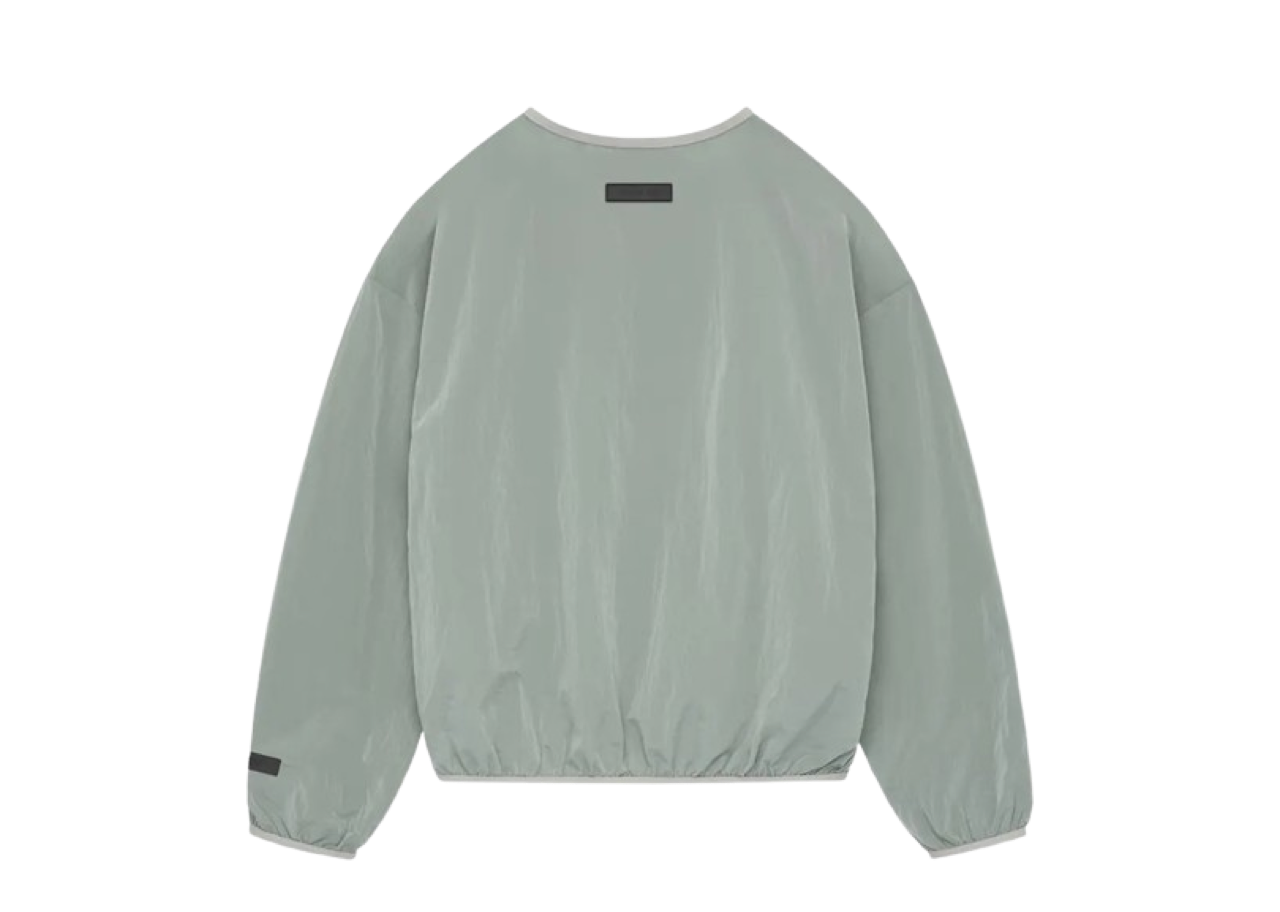 Fear of God Essentials Crinkle Nylon Pullover Crewneck 'Seal' - photo 2