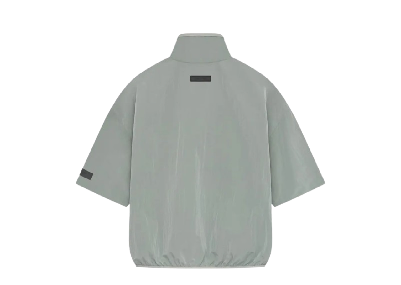 Fear of God Essentials Half Zip Mockneck Shirt 'Seal' - photo 2