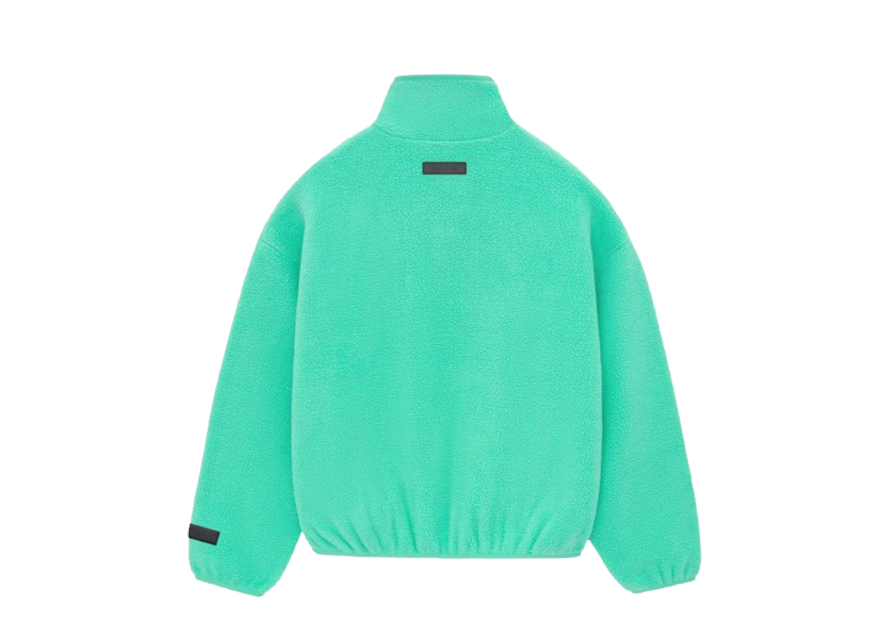 Fear of God Essentials Nylon Half Zip Mockneck 'Mint Leaf' - photo 2