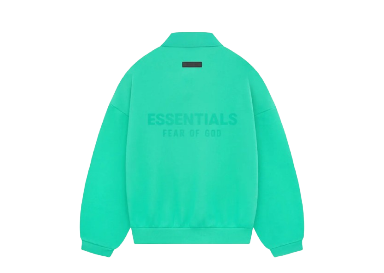 Fear of God Essentials Long-Sleeve Polo Mint Leaf - photo 2