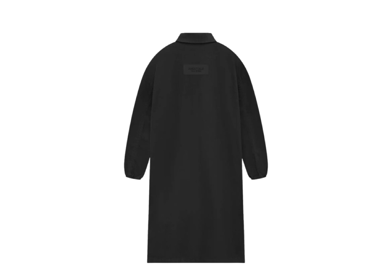 Fear of God Essentials Denim Car Coat Jet Black - photo 2
