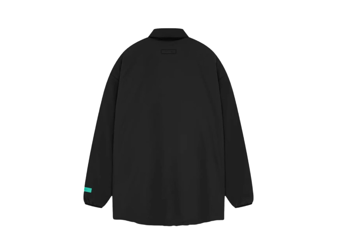 Fear of God Essentials Nyon Filled Shirt Jacket Jet Black - photo 2