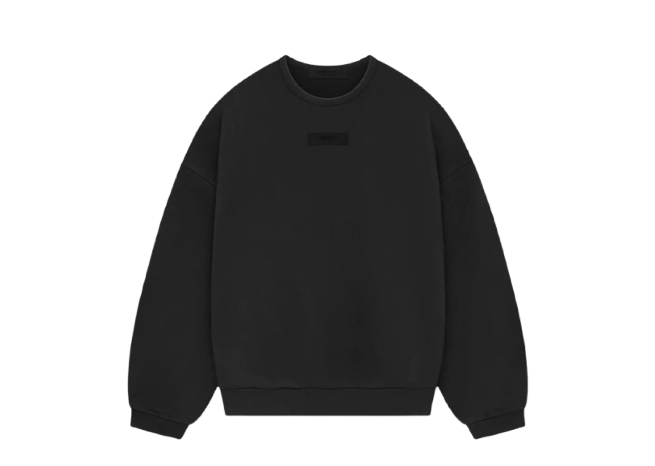 Fear of God Essentials Crewneck Sweatshirt Jet Black