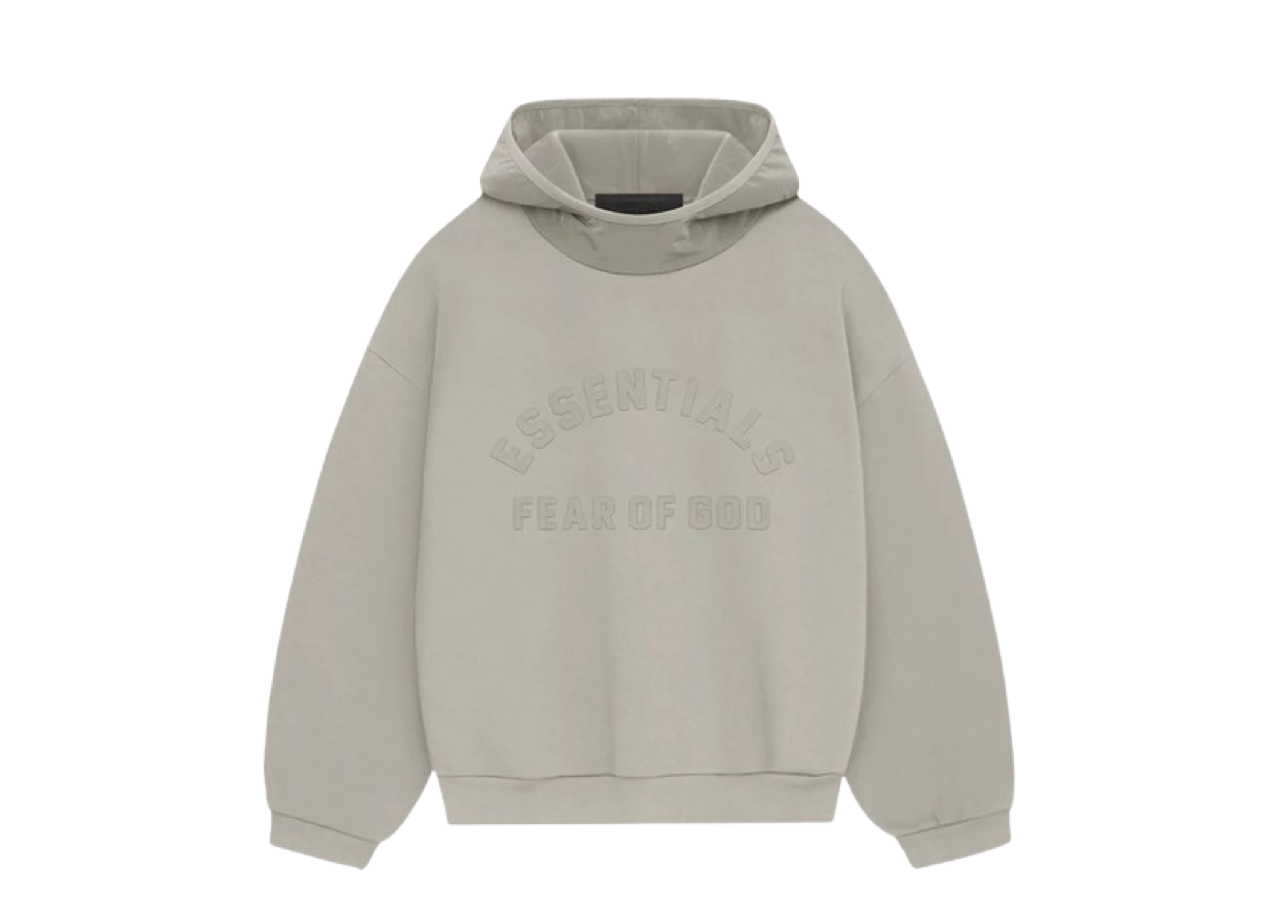 Fear of God Essentials Nylon Fleece Hoodie Seal/Seal
