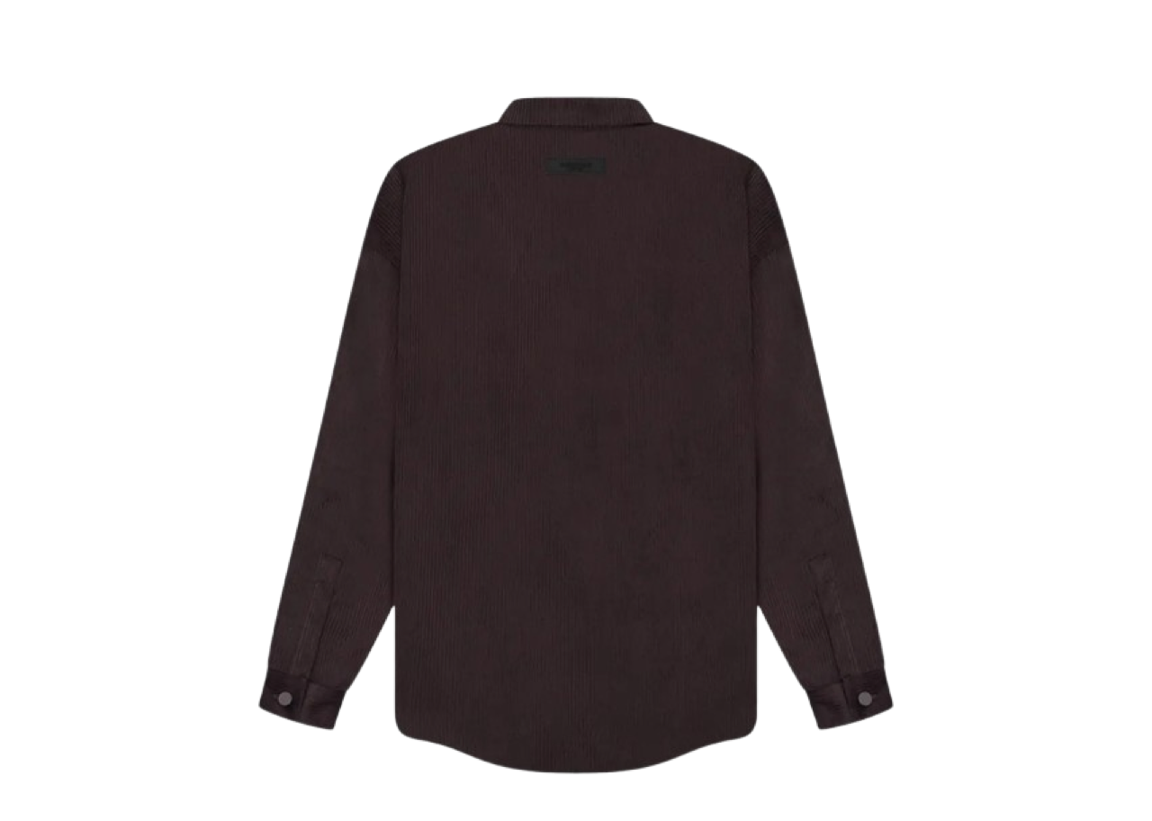 Fear of God Essentials Corduroy Shirt Jacket 'Plum' - photo 2