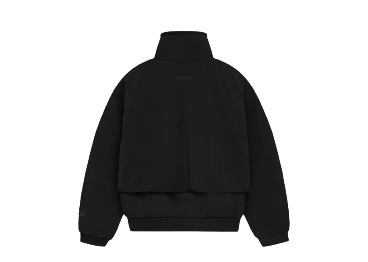Fear of God Essentials Nylon Fleece Mockneck Sweater Jet Black/Jet Black - photo 2