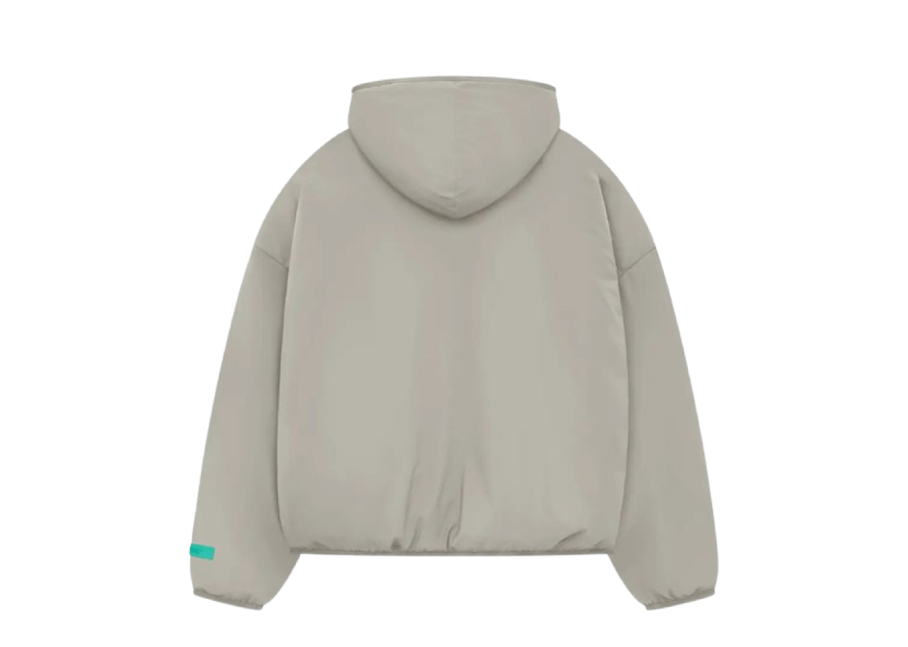 Fear of God Essentials Nylon Filled Half Zip Hoodie Seal - photo 2