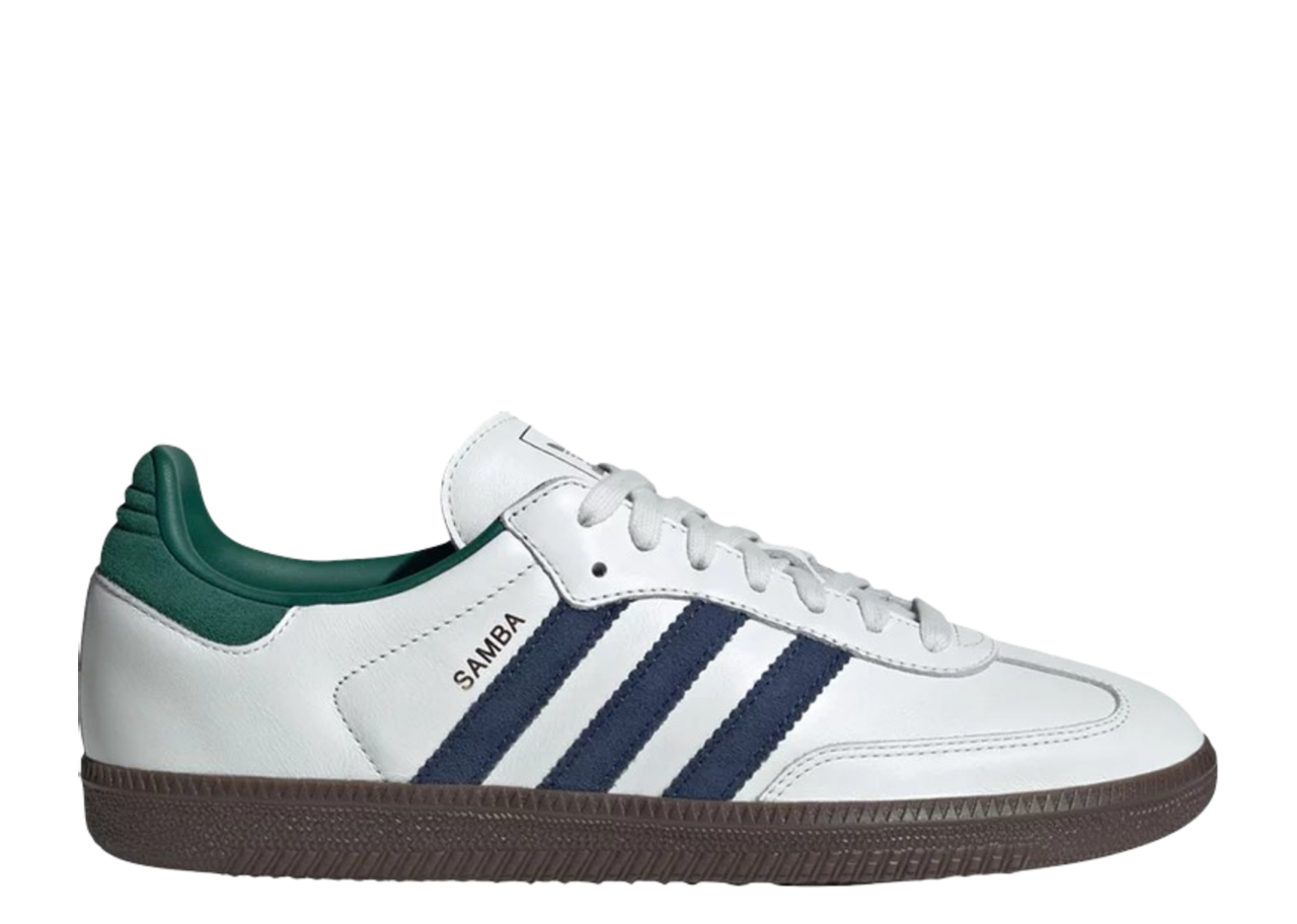 Adidas Samba OG White Navy Collegiate Green