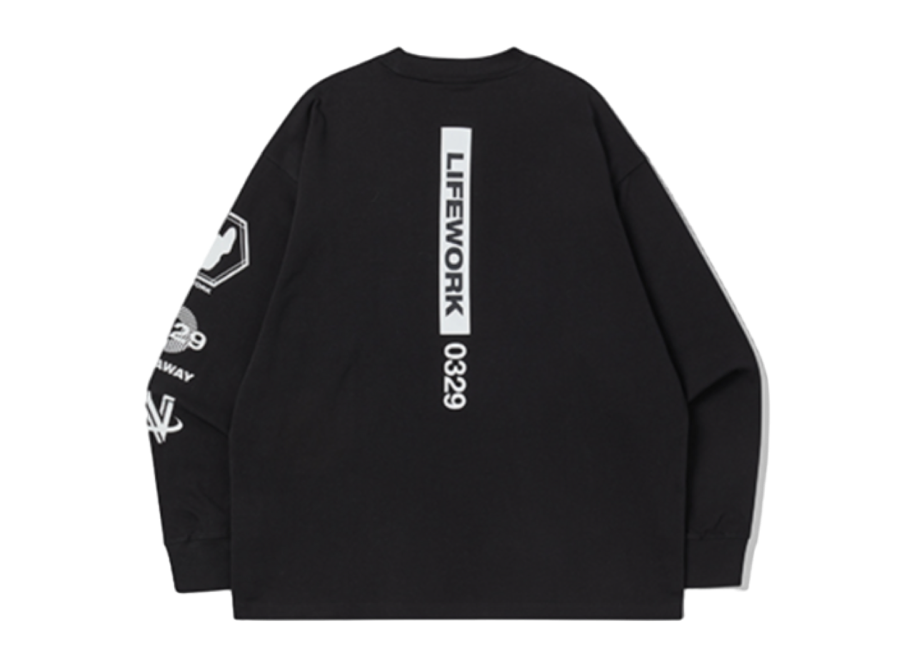Lifework Multi Artwork Long Sleeved Black - photo 2
