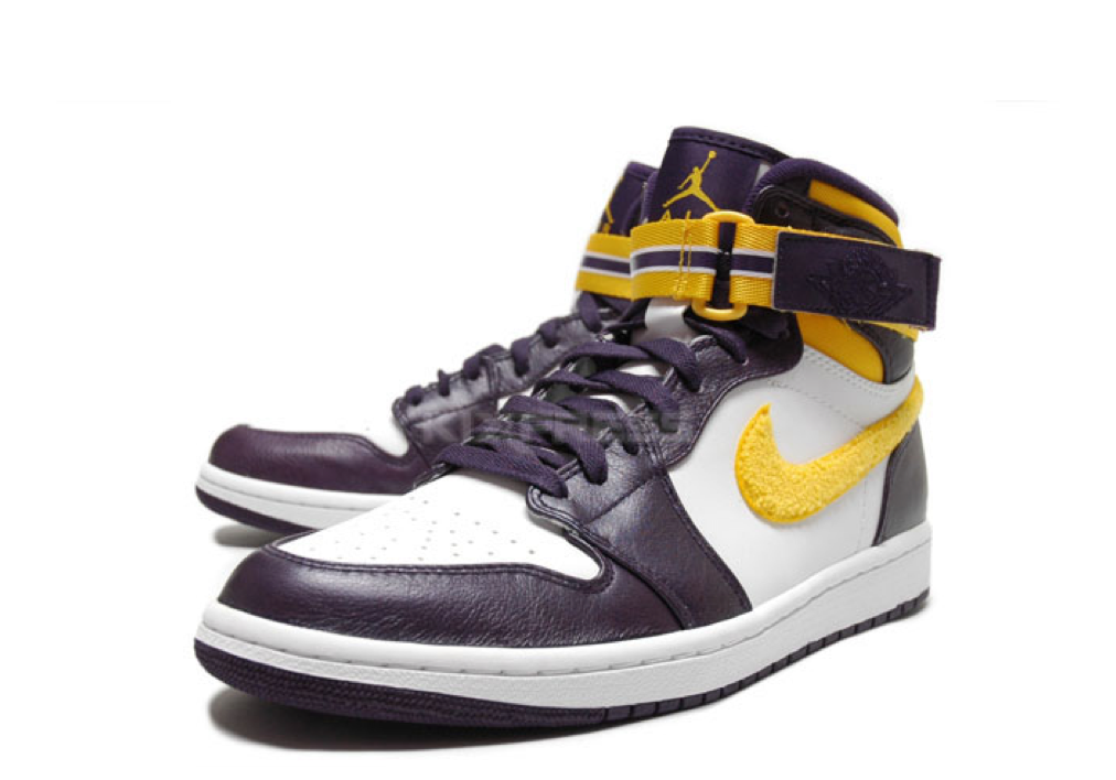 Air Jordan 1 Retro High Strap Grand Purple Varsity Maize - photo 2