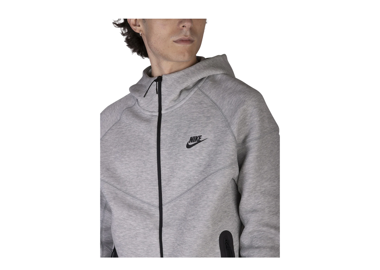 Nike Sportswear Tech Fleece Full-Zip Hoodie Dark Heather Grey - photo 2